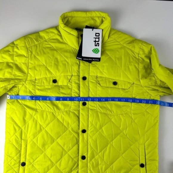 STIO Men’s Skycrest Insulated Snap Shirt Size M Color Lightning Bug. - Picture 12 of 17